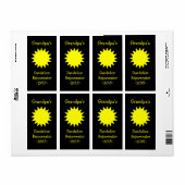Hausgemachte Dandelion Wine Labels (Vorne)
