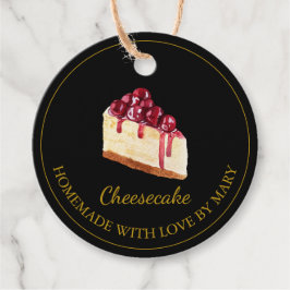 Hausgemachte Dessert Cheesecake Gefallen Tags | Sc Geschenkanhänger