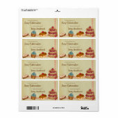 Hausgemachte Desserts Personalisiert Labels (Vorne)
