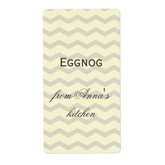 Hausgemachte eggnog personalisiert Zickzack (Vorne)