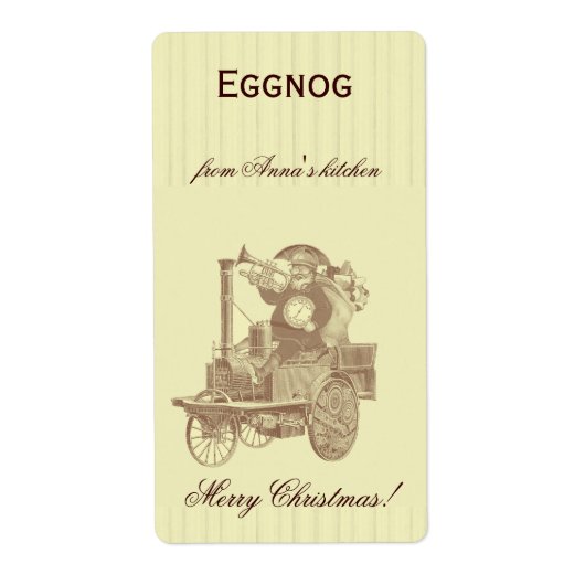 hausgemachte eggnog personalisierte Weihnachtsstea (Vorne)