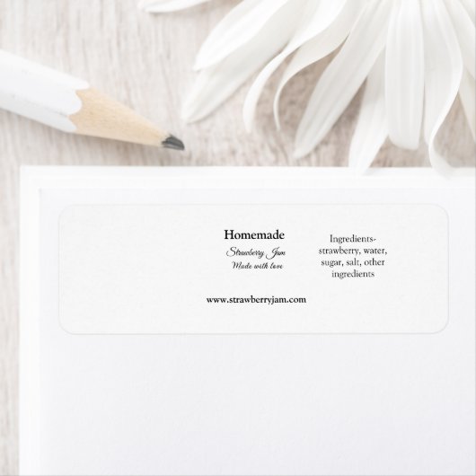 Hausgemachte Erdbeermarmelade aus Liebe fügen Text (Insitu)