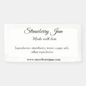 Hausgemachte Erdbeermarmelade aus Liebe fügen Text Banner (Horizontal)