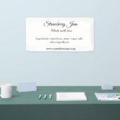 Hausgemachte Erdbeermarmelade aus Liebe fügen Text Banner (Messe)