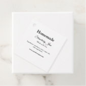 Hausgemachte Erdbeermarmelade aus Liebe fügen Text Geschenkanhänger (Beispiel)