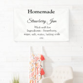 Hausgemachte Erdbeermarmelade mit Liebe fügen Text Banner (Insitu)
