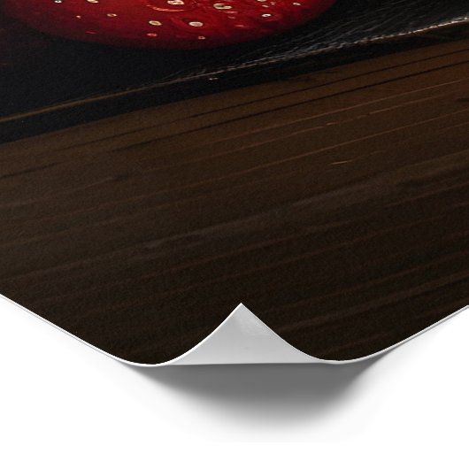 Hausgemachte Erdbeermarmelade Poster (Ecke)