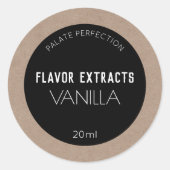 Hausgemachte Extract-Labels Runder Aufkleber (Vorderseite)