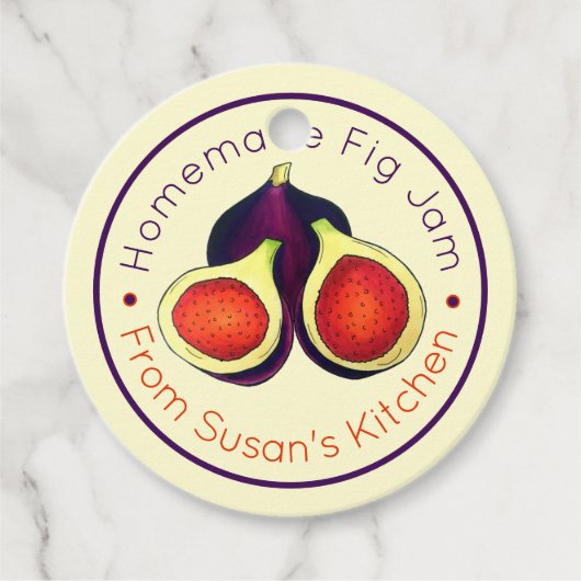 Hausgemachte Fig Jam Jelly behält sich die von Geschenkanhänger (Vorderseite)