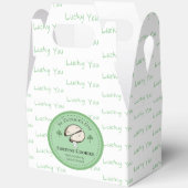 Hausgemachte Fortune Cookie St. Patrick's Day Boxe Geschenkschachtel (Offen)
