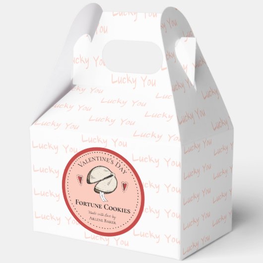 Hausgemachte Fortune Cookie Valentine's Day DIY Bo Geschenkschachtel (Rückseite)