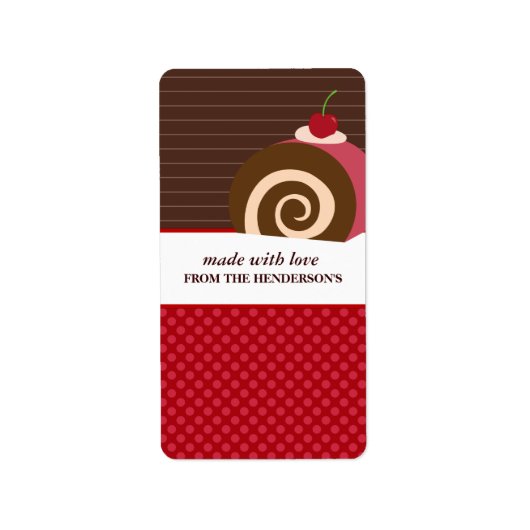 Hausgemachte Goodies-Geschenke-Aufkleber Adressaufkleber (Vorne)