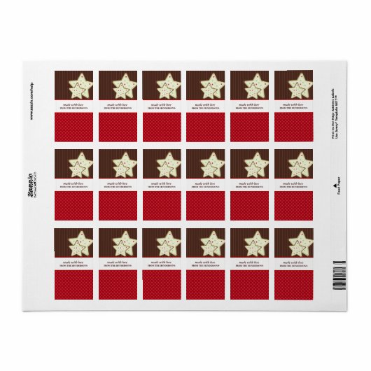 Hausgemachte Goodies-Geschenke-Aufkleber Adressaufkleber (Vorne)