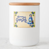 Hausgemachte Grape Jelly - Vintag Lebensmitteletikett (Vorderseite)