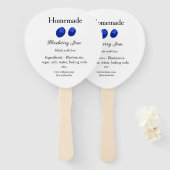 Hausgemachte Heidelbeermarmelade aus Liebe fügen T Fächer (Vorne und Hinten)