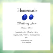 Hausgemachte Heidelbeermarmelade aus Liebe fügen T Fensteraufkleber (Blatt 3)