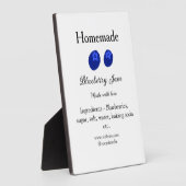 Hausgemachte Heidelbeermarmelade aus Liebe fügen T Fotoplatte (Seite)