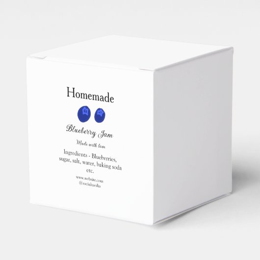 Hausgemachte Heidelbeermarmelade aus Liebe fügen T Geschenkschachtel (Vorderseite)