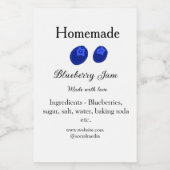 Hausgemachte Heidelbeermarmelade aus Liebe fügen T Lebensmitteletikett (Einzelnes Label)