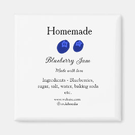 Hausgemachte Heidelbeermarmelade aus Liebe fügen T Magnet