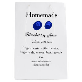 Hausgemachte Heidelbeermarmelade aus Liebe fügen T Mittlere Geschenktüte