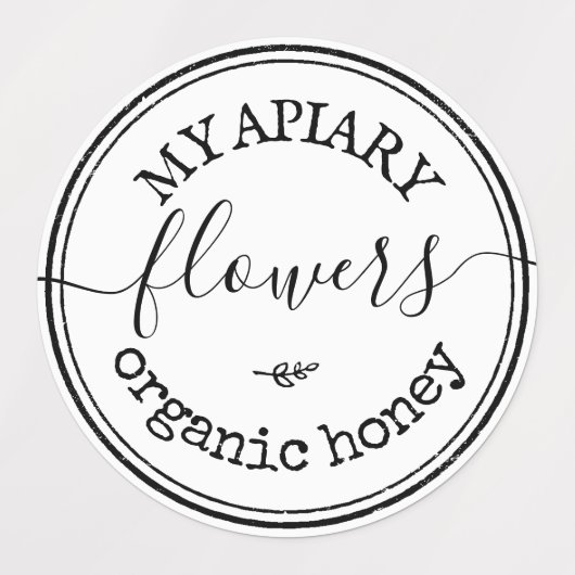 Hausgemachte Honey Bumblebee Apiary Waterproof Jar Etiketten (Design 2)