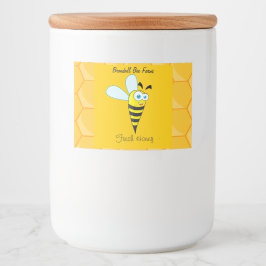 Hausgemachte Honey Jar Labels - Custom Honey Label Lebensmitteletikett (Vorderseite)