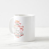 Hausgemachte Hot Cacao Cookie Rezept Weihnachtsges Kaffeetasse (Vorderseite Links)