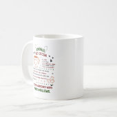 Hausgemachte Hot Cacao Cookie Rezept Weihnachtsges Kaffeetasse (Vorderseite Links)