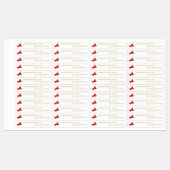 Hausgemachte Hot Chili Sauce Thin Label Etiketten (Blatt)