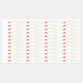 Hausgemachte Hot Chili Sauce Thin Label Etiketten (Blatt)