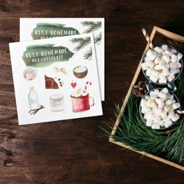 hausgemachte Hot Chocolate Rezept | Feiertag Serviette