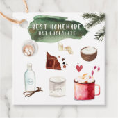 hausgemachte Hot Chocolate Rezept | Holiday Favor Geschenkanhänger (Vorderseite)