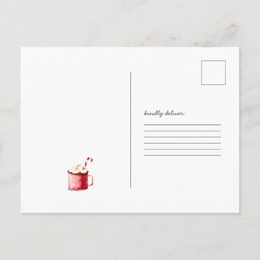 hausgemachte Hot Chocolate Rezept | Urlaub Postkarte (Rückseite)