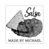 Hausgemachte Hot Tomato Salsa Zuhause Konservierun Gummistempel (Prägung)