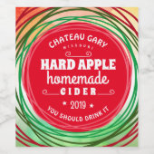 Hausgemachte Imitate Weinberg personalisierter Wei Weinetikett (Einzelnes Label)