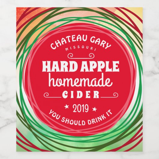 Hausgemachte Imitate Weinberg personalisierter Wei Weinetikett (Einzelnes Label)