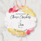Hausgemachte Käse Crackers & Jam Geschenkanhänger (Vorderseite)