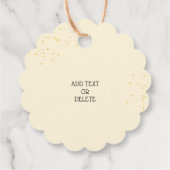 Hausgemachte Käse Crackers Wasserfarbe Geschenkanhänger (Rückseite)