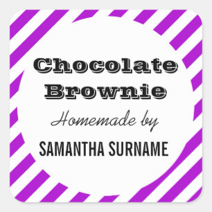 Hausgemachte Konserven Quadratischer Aufkleber