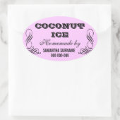 Hausgemachte Konservierungsstoffe Ovaler Aufkleber (Tasche)