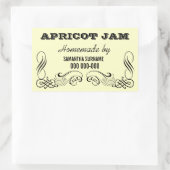 Hausgemachte Konservierungsstoffe Rechteckiger Aufkleber (Tasche)