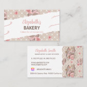 hausgemachte Kuchen, Bäckerei Visitenkarte (Vorne/Hinten)