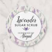 Hausgemachte Lavendel-Badesalze oder Zuckerrübe Geschenkanhänger (Vorderseite)