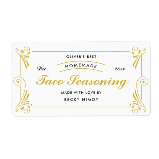 hausgemachte Lebensmitteletiketten - Backwaren, Ko (Vorne)