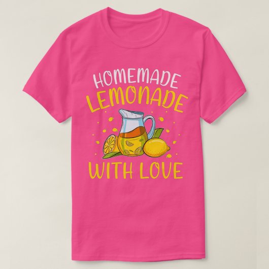 Hausgemachte Lemonade mit Liebe Fun Lemon Stand Ju T-Shirt (Design vorne)