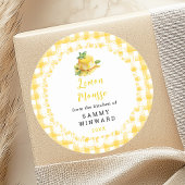 Hausgemachte Limousine Dessous-Food-Label Runder Aufkleber