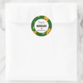 Hausgemachte Marmelade-Früchte erhalten Geschenk n Runder Aufkleber (Tasche)