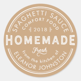 hausgemachte Marmelade / Jelly / Sauces Kitchen La Runder Aufkleber