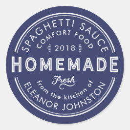 hausgemachte Marmelade / Jelly / Sauces Kitchen La Runder Aufkleber